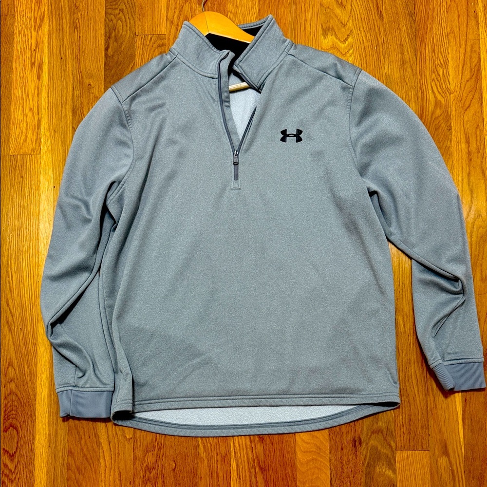 Under Armour Light Gray Quarter-Zip Pullover